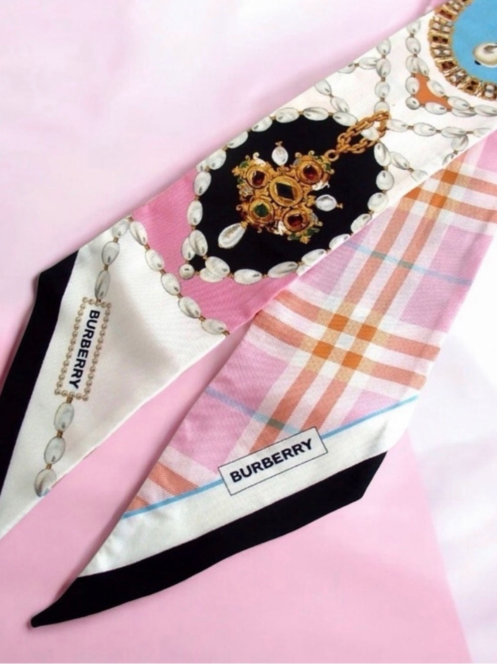 Burberry Signature Nova Check Silk Scarf 😍💕 - Picture 2 of 5